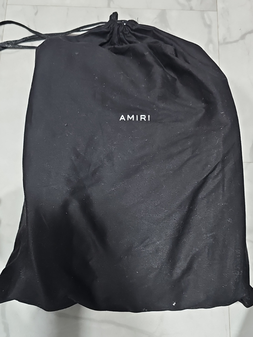 AMIRI Black Branded Drawstring Dust Bag